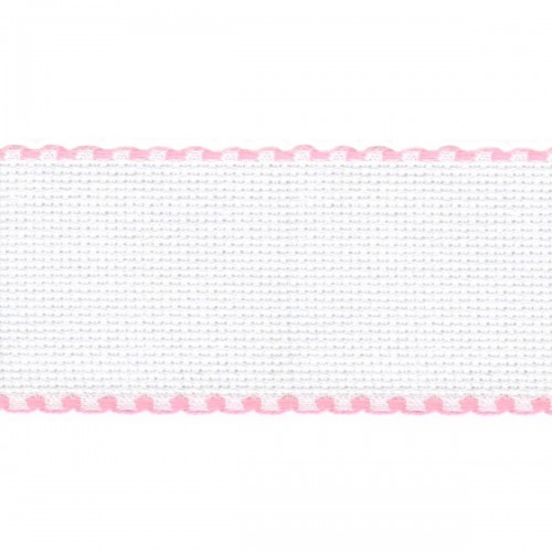 Fita Ponto de Cruz Rosa