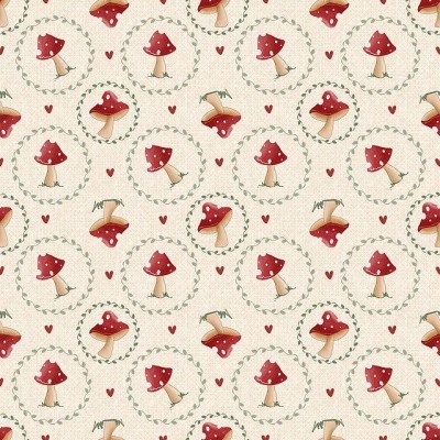 Cogumelos Fundo Bege