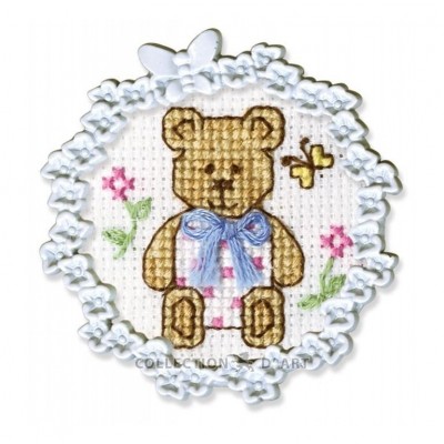 Kit Ponto de Cruz Ursinho