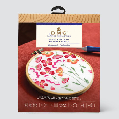 Kit Punch Needle Papoilas...