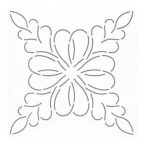 Stencil Feathered Hearts